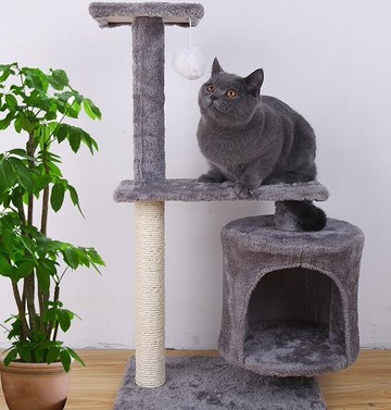貓跳臺 貓爬架貓窩貓樹一體貓咪玩具跳臺貓抓柱劍麻大型別墅豪華