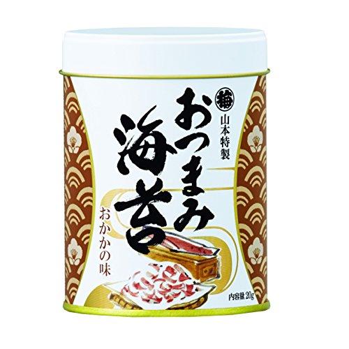 山本海苔店 味つけ海苔 おつまみ海苔 1缶 20g 九州有明海産 国産 のり