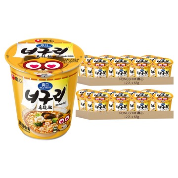 NONGSHIM 農心 爽口海鮮烏龍杯麵  63g  24入
