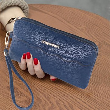 女士手拿包簡約韓版潮流手腕包2024新款大屏手機包買菜包零錢包