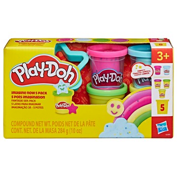 培樂多 5罐黏土組  混合顏色  284g  1套