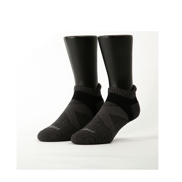 [家速配]暖陽麻花輕壓力足弓船短男襪-黑<尺寸:XL 26-29cm>