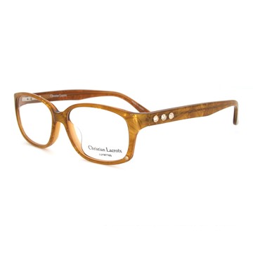 Christian Lacroix 法式巴黎風格鉚釘個性光學眼鏡(咖啡黃 - CL1010-199)