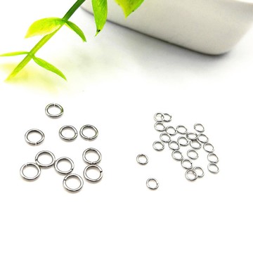 宏雲Hongyun-（1000pcs）fn-304不鏽鋼可打開閉口圈平口圈O圈首飾圈DIY飾品配件多規格