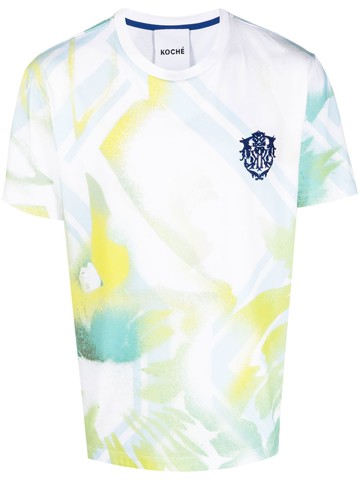 Koché - logo-print T-shirt - unisex - Cotton - XS - White