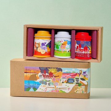 【臺中旅遊趣-食住樂】無藏 綜合款凍頂花茶三角茶包3入小罐禮盒