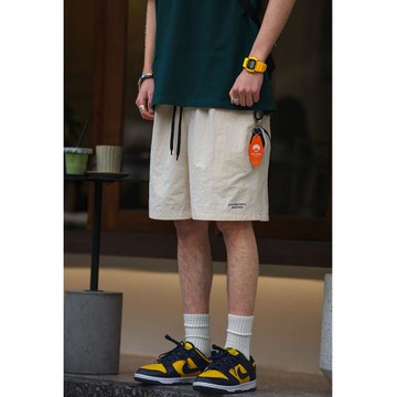 夏日系戶外cityboy運動速干短褲男女復古寬松透氣直筒休閑五分褲