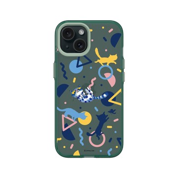 iPhone 15 Clear 憂墨綠 - 幾米 Jimmy Liao - 遺失了一隻貓-調皮