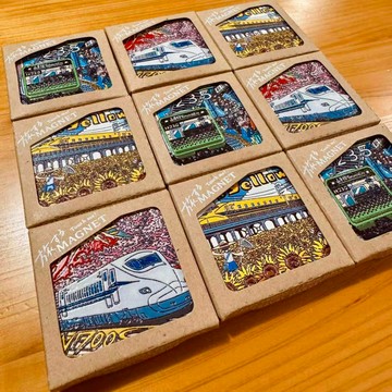 【臺書屋】日本城市文創涉穀loft美濃燒陶瓷冰箱貼旅遊限定東京富士山伴手禮 伴手禮物 紀念品