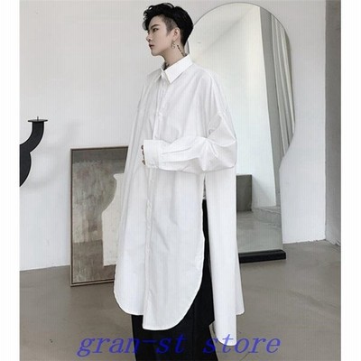 シャツメンズロングシャツ長袖大きいサイズカジュアルホスト紳士22 通販 Lineポイント最大get Lineショッピング