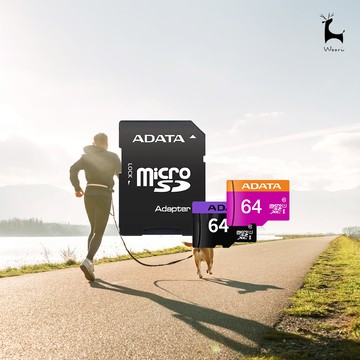 64g記憶卡威剛 a-data premier microsdxc uhs-i u1 (附轉卡)