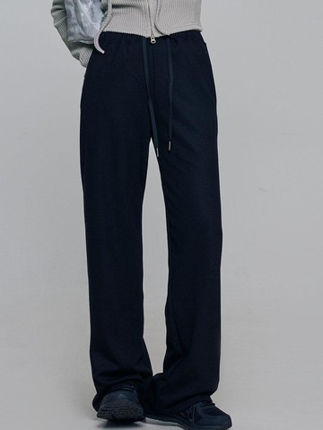 Jade Banding Wide Pants [Black]