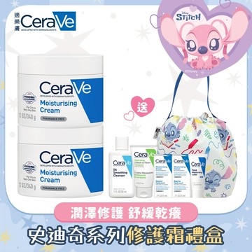 CeraVe適樂膚 長效潤澤修護霜 340g 2入 年度特談組 長效潤澤 官方旗艦店