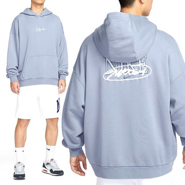 Nike As Nk Club Ft Os Po Hdy Opp1 男款 藍色 帽T 運動 長袖 HV4722-493