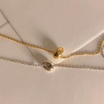 Starry星鑽項鍊【100% 純銀項鍊】muroom 925純銀 項鍊飾品 韓國項鍊 [C35]