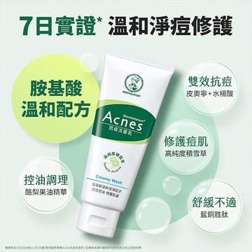 曼秀雷敦 Acnes 抗痘洗面乳(100g)【小三美日】 D605294 鼻頭 青春痘 粉刺 面皰 臉部清潔