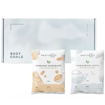[COSCO代購6] D153161 Body Goals 豌豆蛋白飲組合 31公克 X 60入 (榛果可可 / 觀音拿鐵)