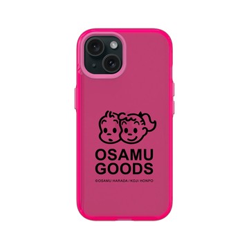 iPhone 15 Clear 粉漾桃 - OSAMU GOODS - 經典系列-LOGO