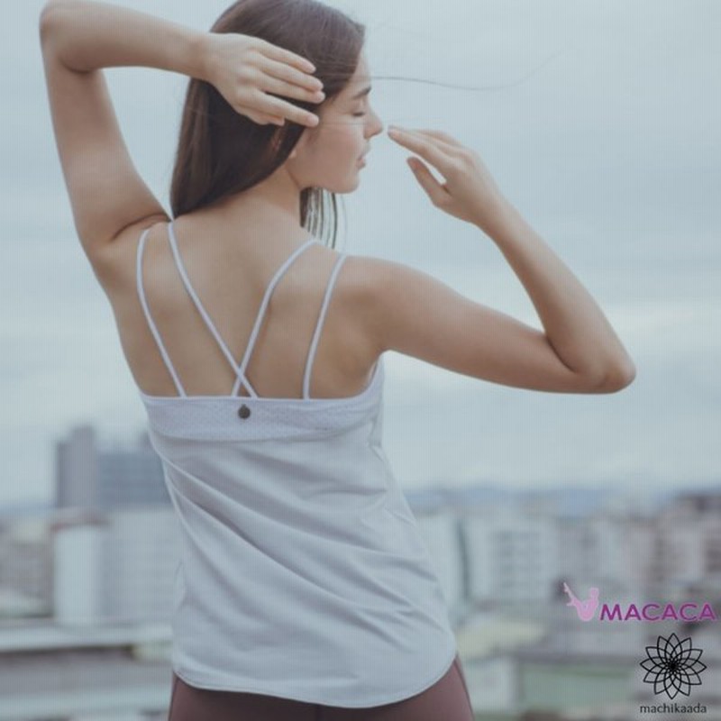 ヨガウェア トップス 長め ヨガ ブラトップ タンクトップ カップ付 パット入り 着丈長め 丈長 ロング丈 レイヤード レディース おしゃれ かわいい Ame1802 通販 Lineポイント最大0 5 Get Lineショッピング