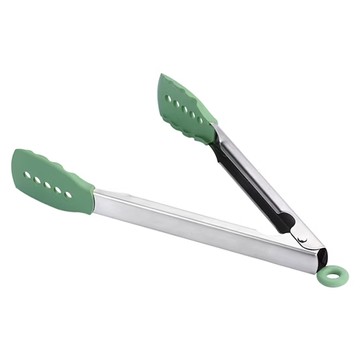 SHCJ 生活采家 304不鏽鋼矽膠食物夾 2入組 - 耐熱易洗  1組