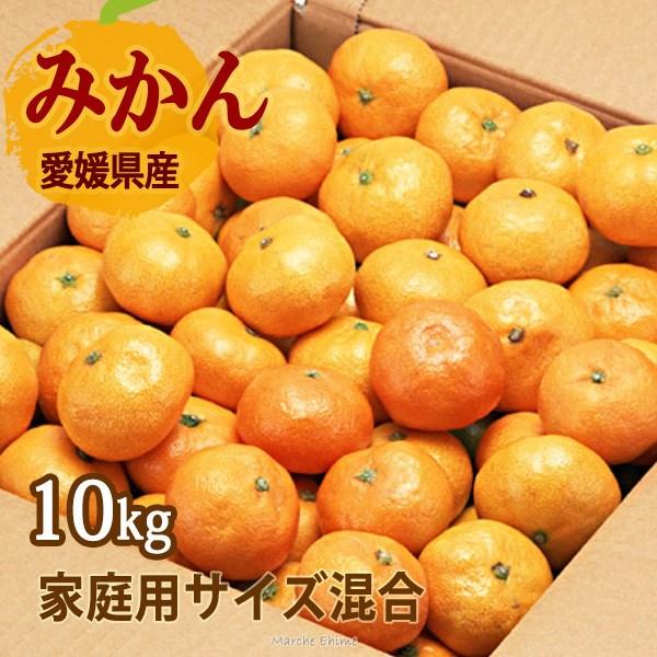 みかん 10kg 10キロ 家庭用 サイズ混合 良品 箱買い ミカン 温州 愛媛みかん 一部地域 送料無料