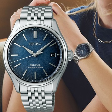 SEIKO 精工 Presage 日本美學經典商務機械錶-40.2mm_SK040 6R55-00H0B.SPB525J1