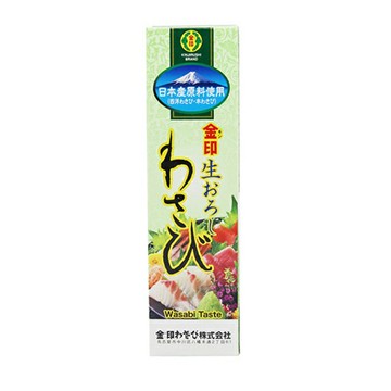 【江戶物語】KINJIRUSHI 金印 山葵醬 43g 日式山葵醬 芥末條 WASABI 刺身料理 沾醬 日本料理