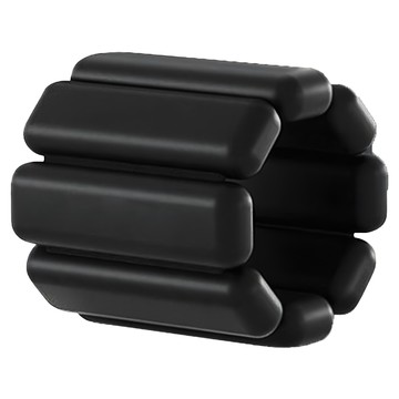 矽膠負重手環腳環  黑色  450g  34 x 24 x 20mm