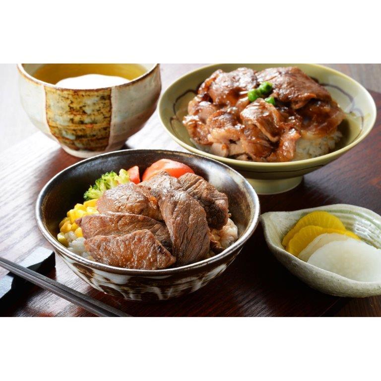 北海道産牛ステーキ丼＆豚丼 ギフト プレゼント ご褒美 贈り物 贈答品  送料無料