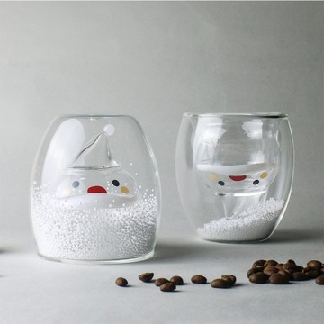 好玻GOODGLAS 聖誕老人雙層玻璃杯180ml