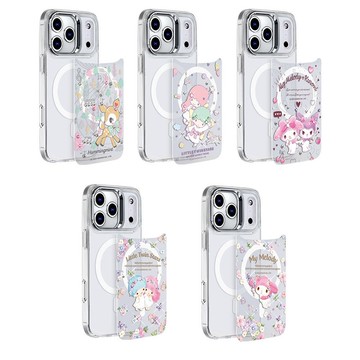 三麗鷗 iPhone系列 可拆式磁吸片材彩鑽手機殼-單售片材7