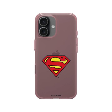 iPhone 17 Clear (相機按鈕) 晶醺玫 - Superman - Superman-經典LOGO