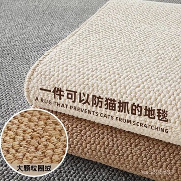 臺灣🚍8H出🉑菠蘿圈地毯仿劍麻臥室客廳新款飄窗室地墊針織耐磨毯複古地毯異形 STWO