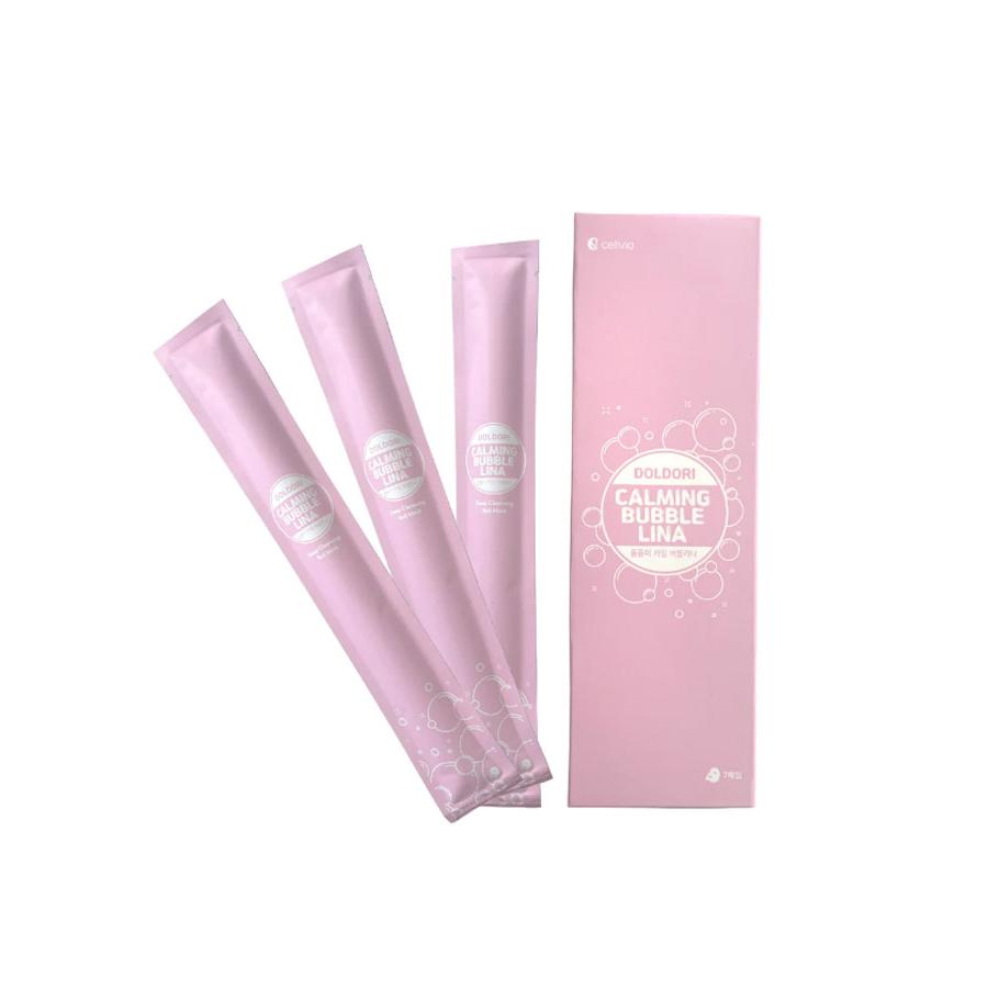 フェイスマスク パック フェイスパック バブル 泡 酵素 ドクダミエキス ピーリング クレンジング ロールマスク 韓国コスメ DOLDORI  CALMING BUBBLE LINA MASK | LINEショッピング