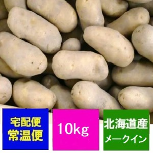 じゃがいも 送料無料 メークイン 北海道産 じゃがいも メークイン 10kg Lサイズ ジャガイモ 北海道 野菜