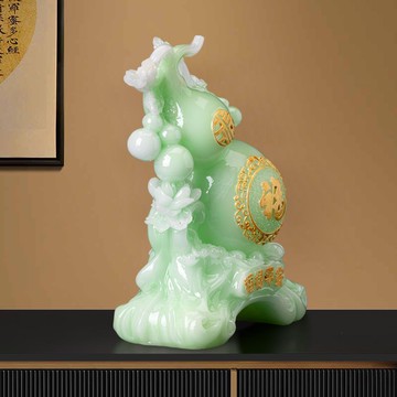 【招財鎮宅】貔貅擺件 葫蘆擺件 開業禮品 喬遷禮物 客廳玄關裝飾 辦公室風水擺件 納福聚財 黃銅材質 精美禮盒裝