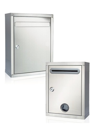 掛墻意見箱 不銹鋼信箱意見箱投訴建議箱帶鎖掛墻防水室外掃黑除惡舉報箱加厚大中小號戶外樂捐箱投票箱選舉箱信報箱郵箱【MJ16056】