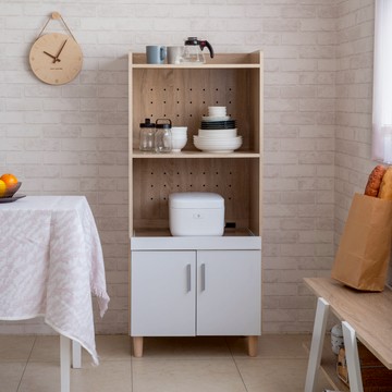 米勒經典雙色二門多功能電器櫃