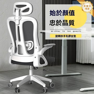 【久坐護腰神器】人體工學椅 電腦椅 辦公椅 電競椅 可躺午休 全網透氣 宿舍家用 腰背分區支撐 頭枕可調