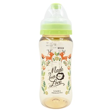 Simba 小獅王辛巴 桃樂絲 PPSU寬口葫蘆大奶瓶  果綠色  360ml  1瓶