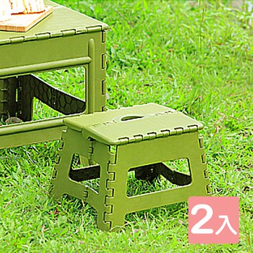 【真心良品】KEYWAY綠沐休閒止滑摺合椅-2入組-綠色 _廠商直送