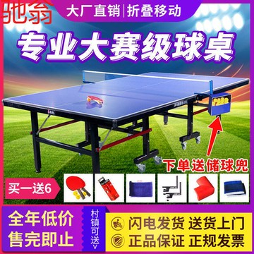 【高評價】r4e【旗艦】室內家用桌球桌可摺疊標準桌球臺帶輪桌球