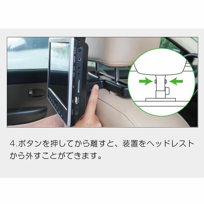 ヘッドレストモニター 2台セット 10.1インチ DVDプレーヤー DVD ヘッドレストモニター 2台セット 10.1インチ DVDプレーヤー DVD