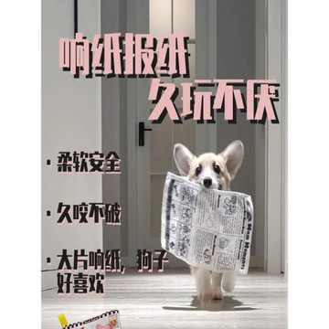 狗狗發聲玩具仿真報紙響紙磨牙耐咬解悶神器泰迪比熊金毛寵物用品