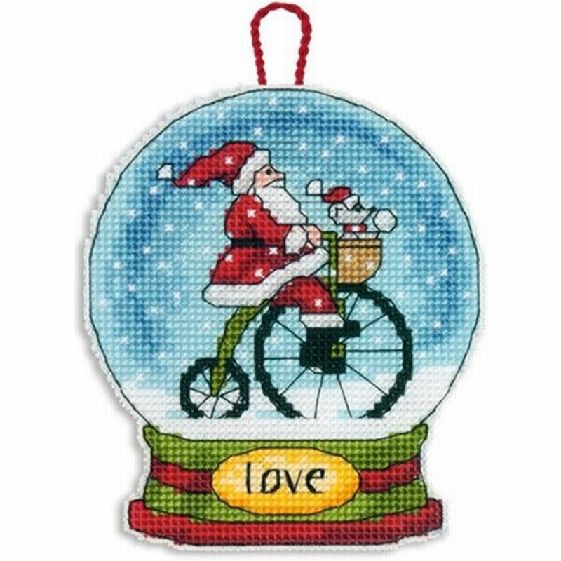 刺繍 Dimensions Belive Snow Globe Ornament｜オーナメント 
