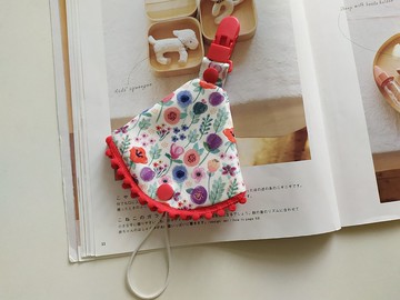 【5日內出貨】小棉球二合一奶嘴夾  奶嘴防塵套+奶嘴夾 雙重功