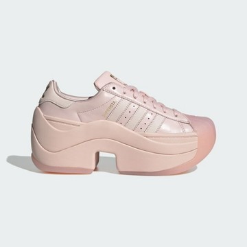 Adidas 愛迪達 Superstar Bold [IH4518] 女 休閒鞋 復古 皮革 流行 厚底 粉紅