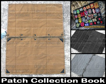 戰術士氣章魔術貼臂章徽章便攜式可折疊收納本掛墻展示海報貼板