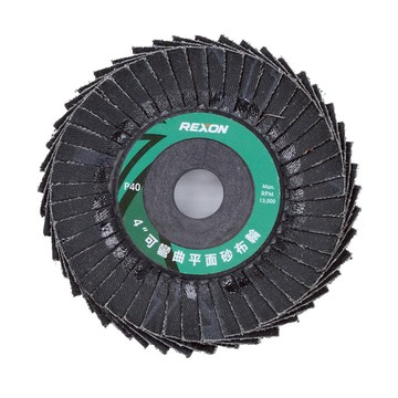 4吋可彎曲平面砂布輪40#