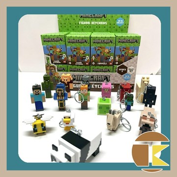 【11月預購】 Minecraft 形象鑰匙扣盲盒系列2 玩具 公仔 盒玩 一中盒24入｜愛蛋客